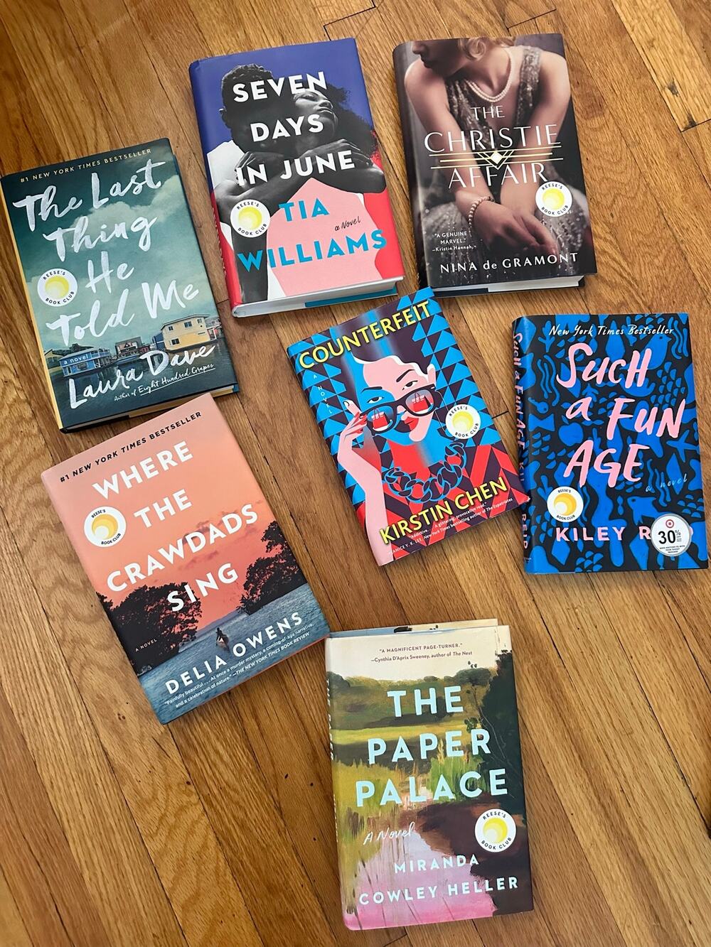 Reese's Book Club Hardcover Lot (7 Books) - Kiley Reid, Delia Owens & More